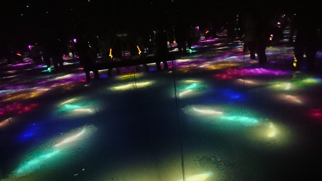 "Drawing on the Water Surface Created by the Dance of Koi and People - Infinity" at team Lab Planets in Toyosu, Tokyo